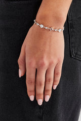 Polished and Cz Star Motif Bracelet - 6mm