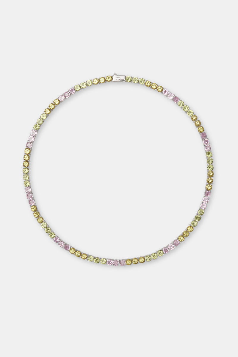 Pastel Colour Tennis Chain - 5mm