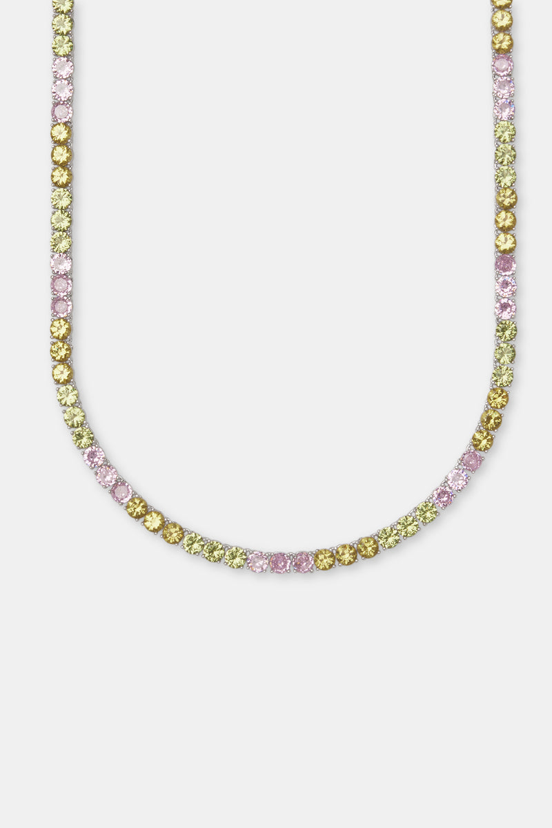 Pastel Colour Tennis Chain - 5mm