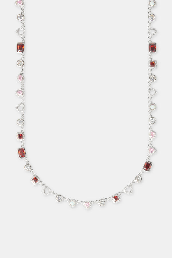 Red Heart Multi Gem Chain - 6mm