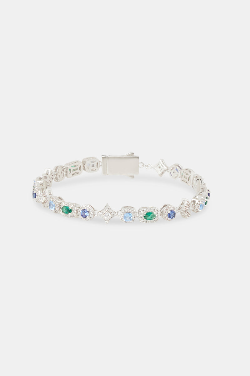 Star Motif & Multi Gemstone Bracelet - 6mm