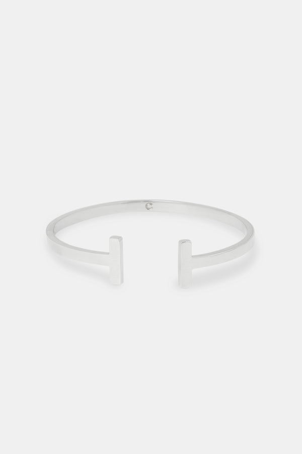 4mm Polished T Bar Bangle