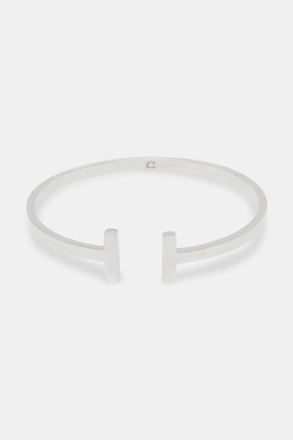 4mm Polished T Bar Bangle