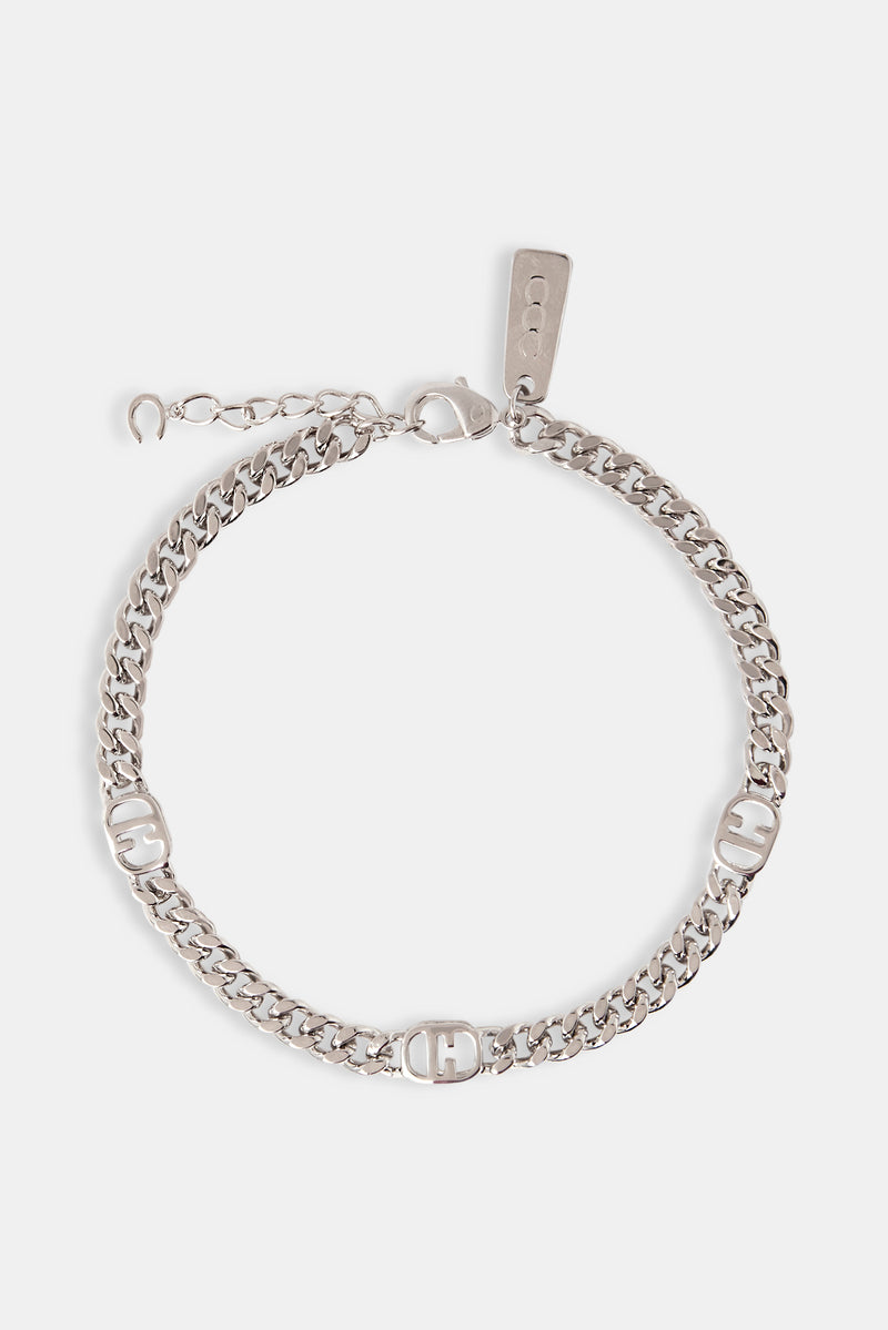 C Outline Logo Cuban Bracelet - 5mm