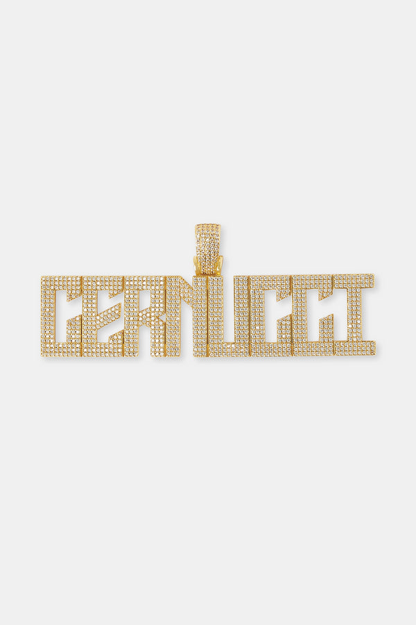 Calvera Font Pendant - 22mm - Gold