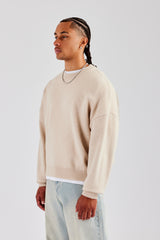 Cernucci Fluffy Intarsia Sweater - Off White