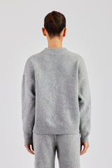 C Knitted Sweatshirt - Grey