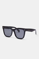 Cat Eye Acetate Sunglasses - Black