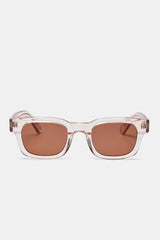 Classic Square Acetate Sunglasses - Transparent Brown