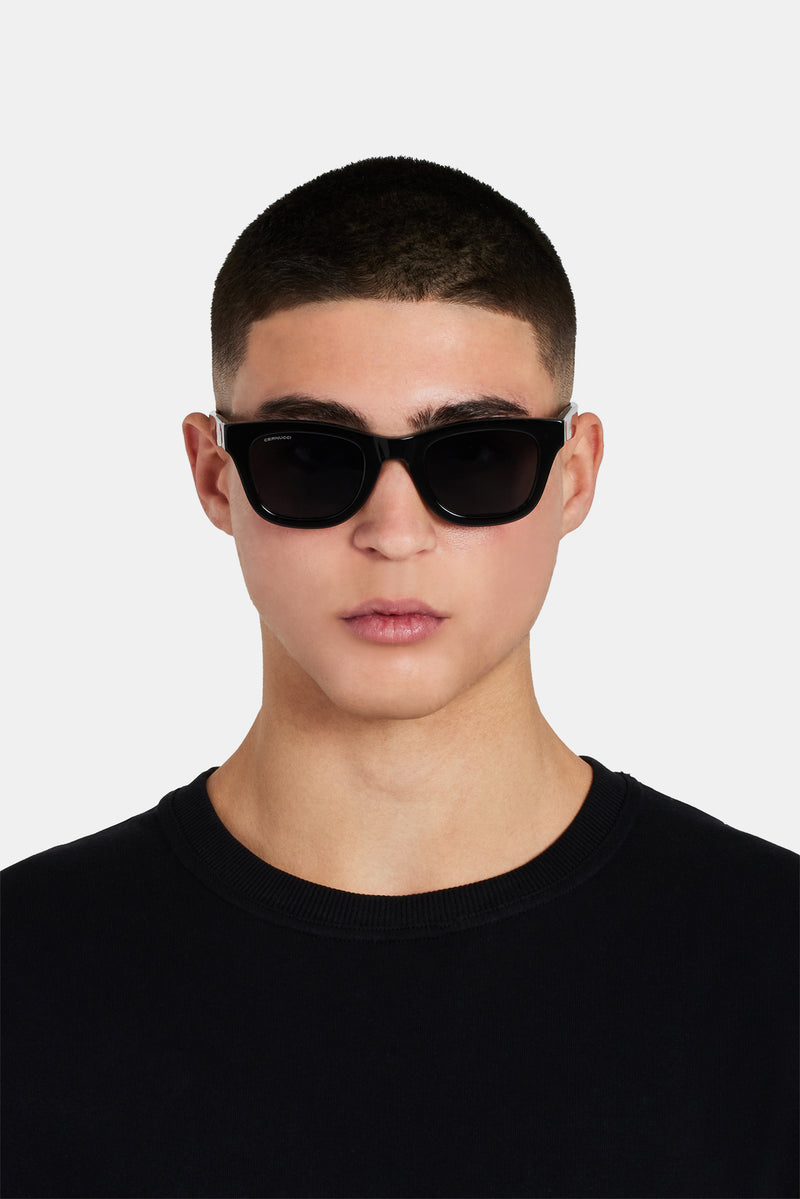 Chunky Acetate Sunglasses - Black