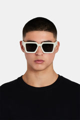 Chunky Acetate Sunglasses - Ecru