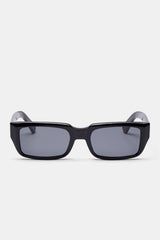 Rectangle Acetate Sunglasses - Black