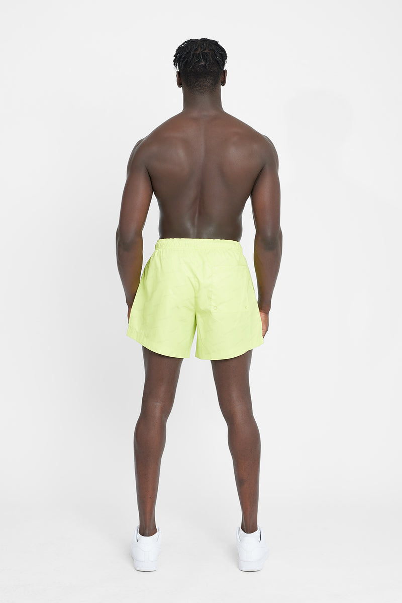 Cernucci Monogram Swimshorts - Lime