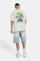 Grande Premio Graphic Oversized T-Shirt - Mint