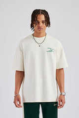 Motel Back Graphic Oversized T-Shirt - Off White