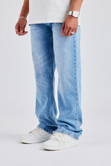 Mens Relaxed Fit Jeans - Vintage Blue