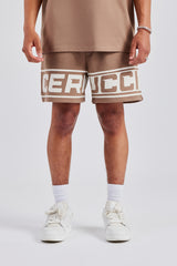 Moto Jersey Shorts - Washed Brown