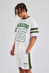 86 Varsity Skater T-Shirt & Short Set - Off White