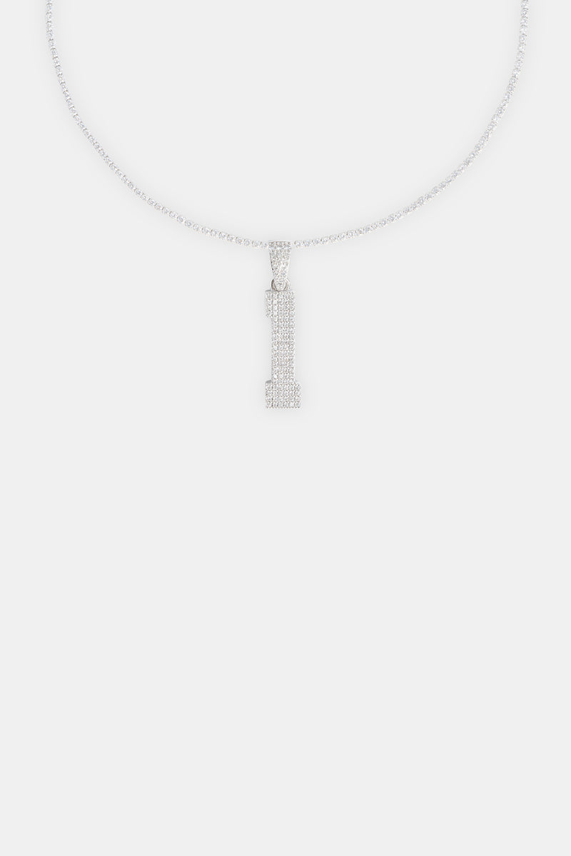 Iced 1 Number Pendant
