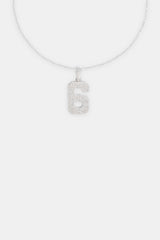 Iced 6 Number Pendant