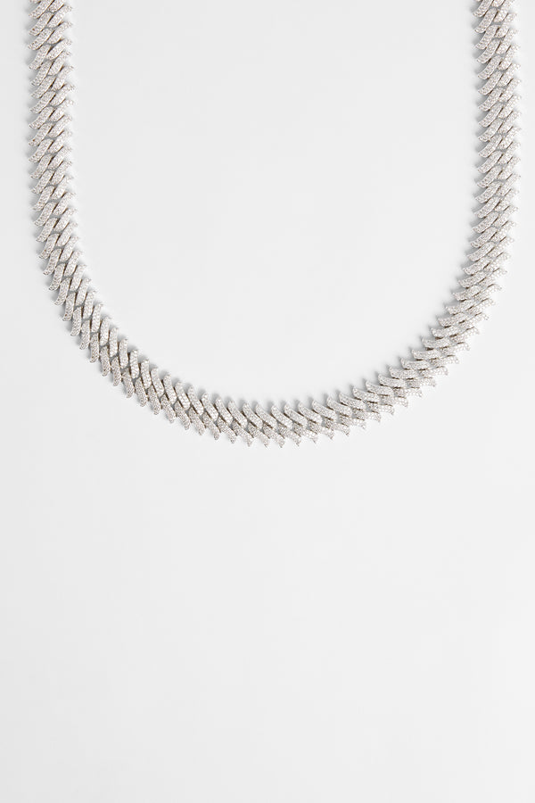 Iced Micro Pave Spike Chain