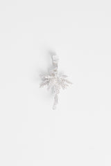 Iced CZ Palm Tree Pendant