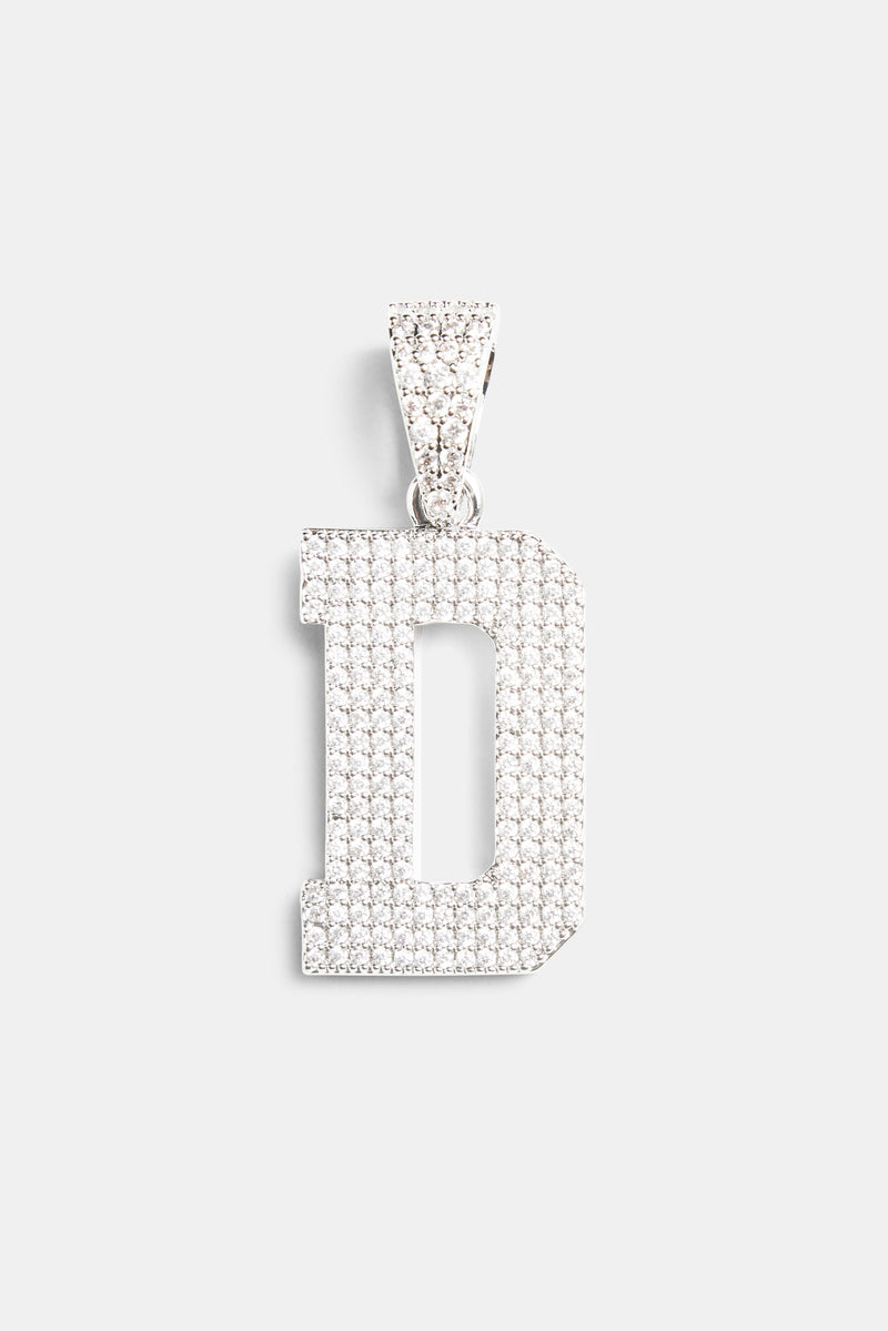 Iced D Pendant