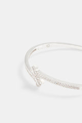 Iced Spade Micro Pave Bangle