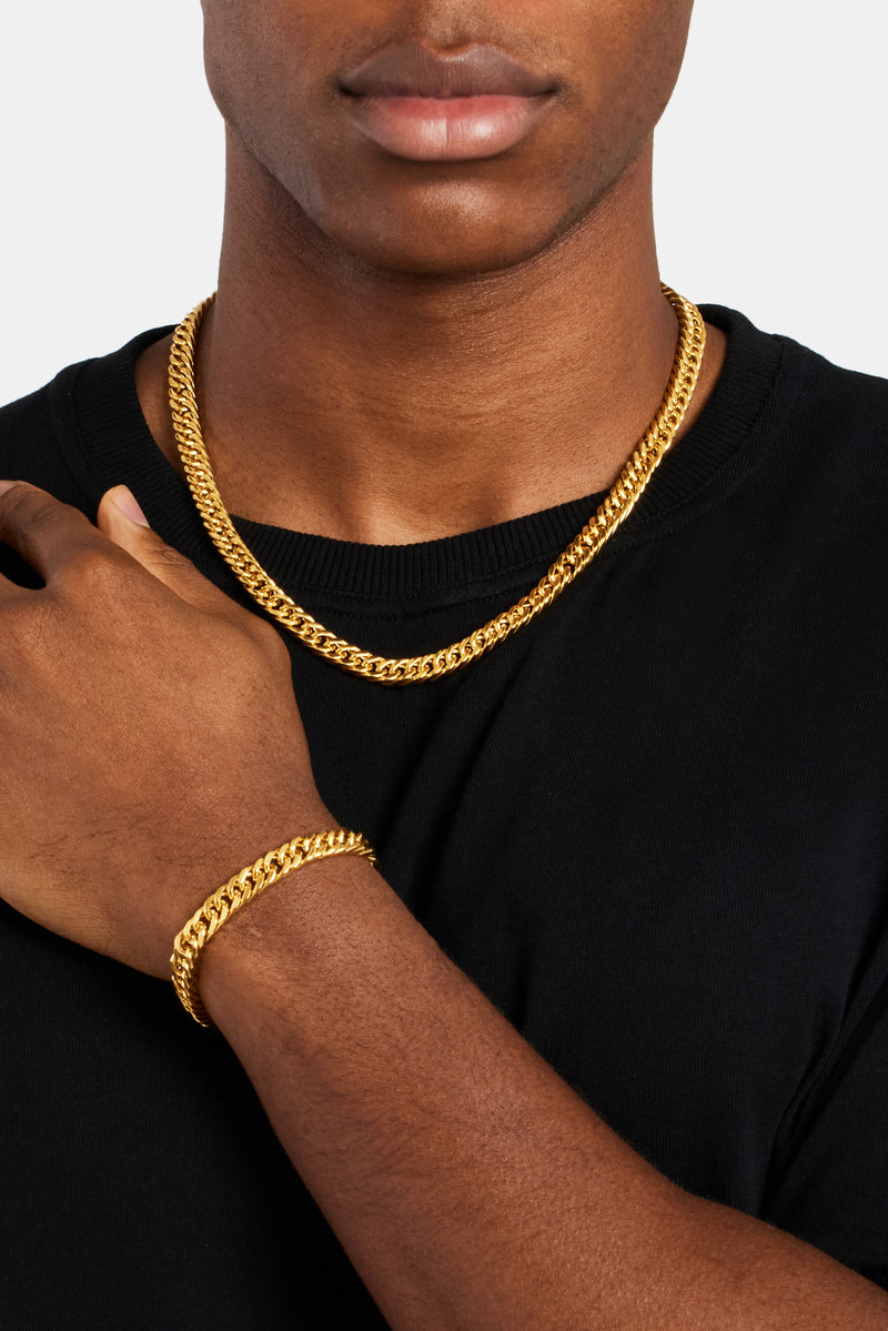 Square Cuban Chain - Gold