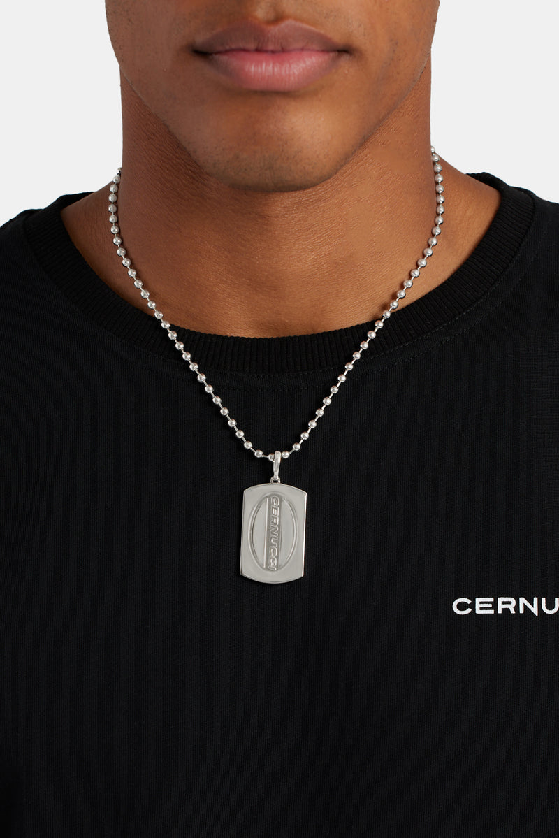 Logo Polished Dog Tag