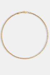 2.5mm Micro Cuban Chain - Gold