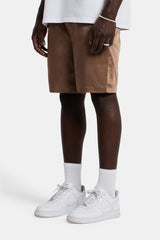 Heavyweight Satin Short - Coffee