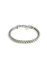 925 Sterling Silver Box Bracelet - 5mm