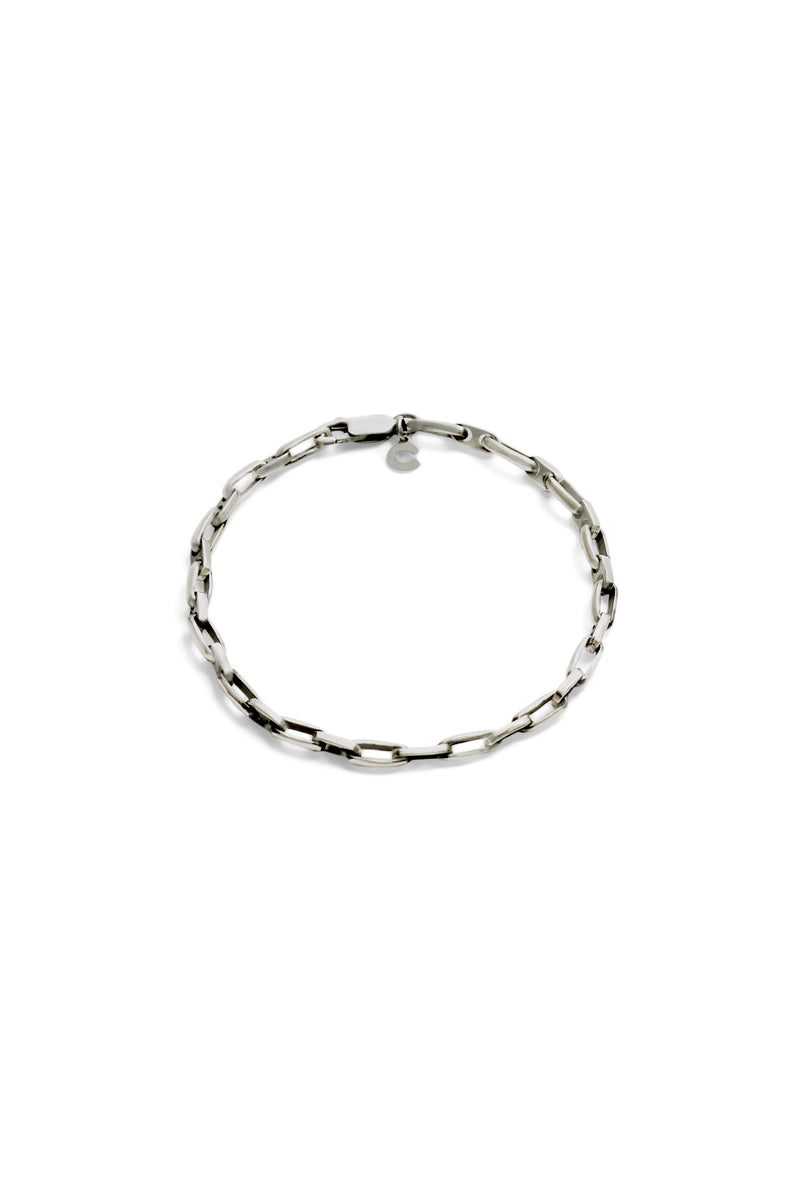 925 Sterling Silver Oxidised Link Bracelet