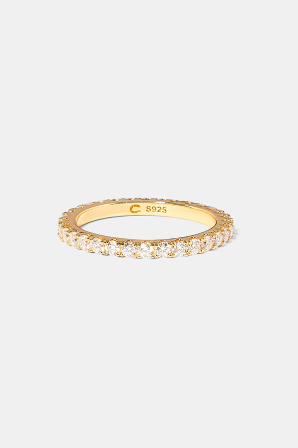 Moissanite Tennis Ring - Gold