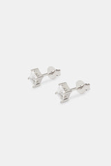 6mm Iced Shape Stud Earrings