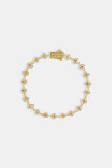 Iced Motif Repeat Bracelet - 6mm