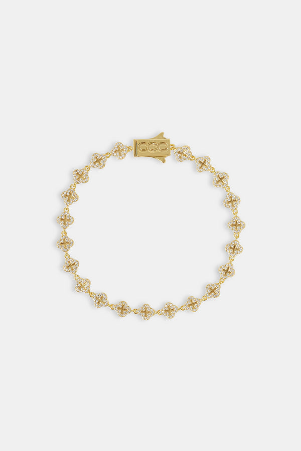 Iced Motif Repeat Bracelet - 6mm