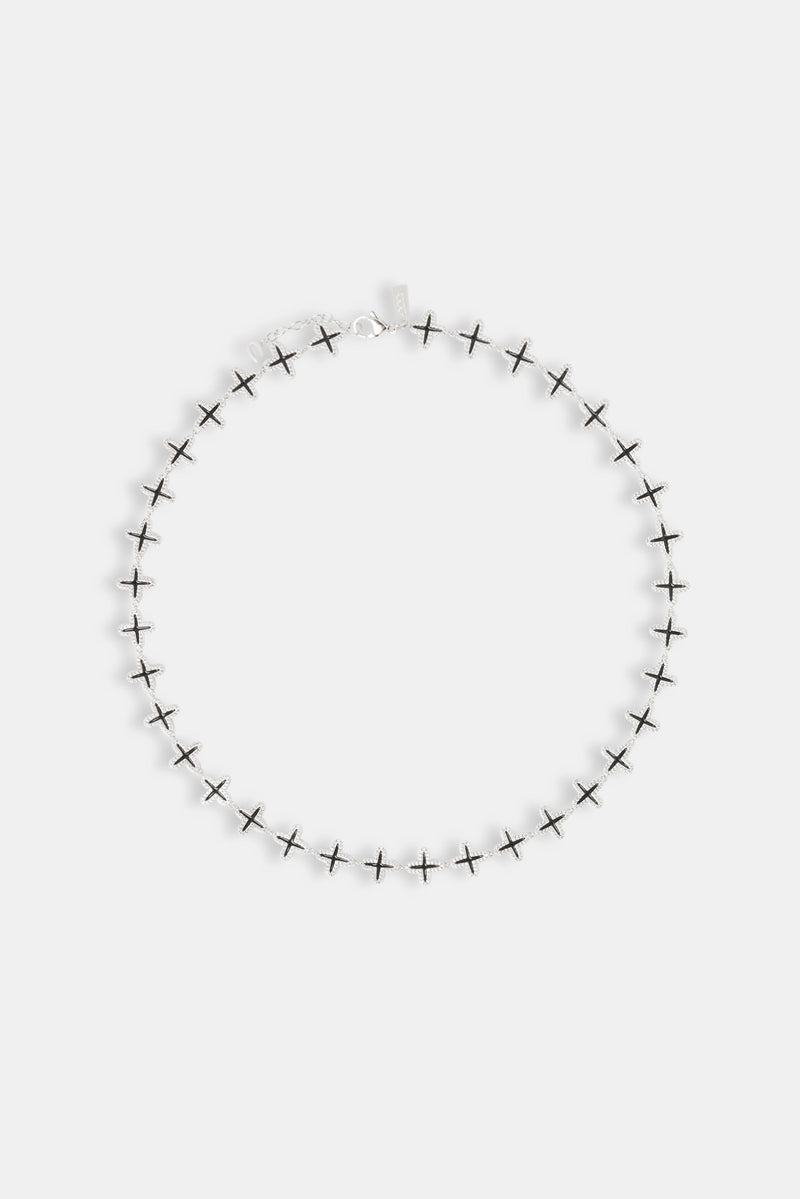 Black Enamel Motif Chain - 10mm