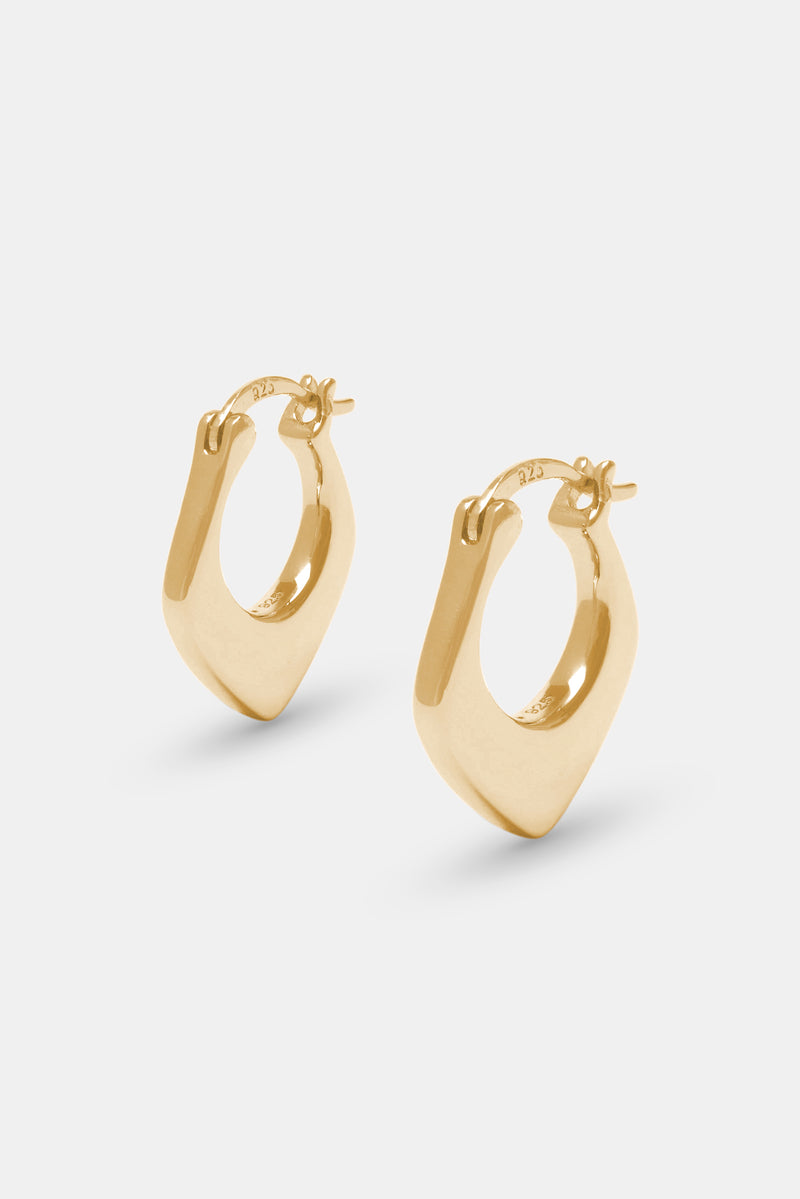 Chunky Cut Out Hoop Earrings