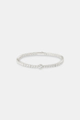 Single Circle Tennis Bracelet - 3mm