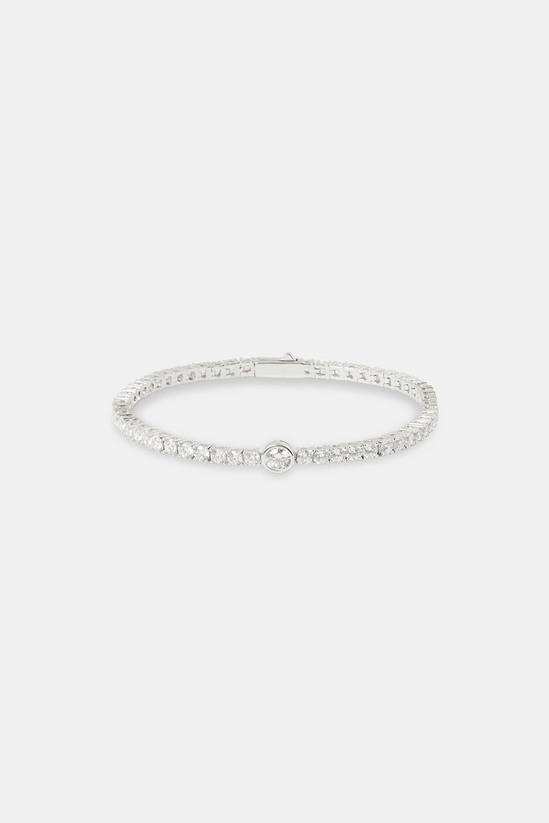 Single Circle Tennis Bracelet - 3mm