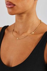 Cross Thin Link Chain - 2.5mm - Gold