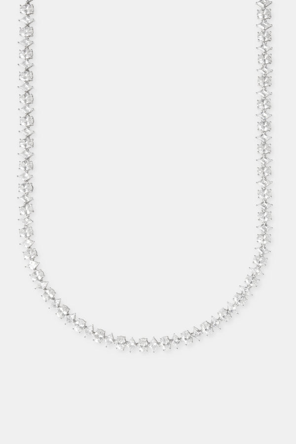 Iced & Oval Stone Tennis Chain - 6mm