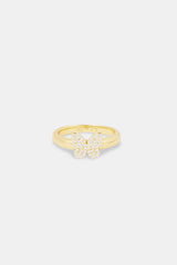 Iced CZ Pave Butterfly Band Ring - 8mm