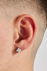 Iced Motif Shape Studs - 8mm