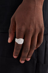 Iced Pave Signet Ring - 20mm