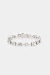 Iced Square Cut Stone Bracelet - 6mm