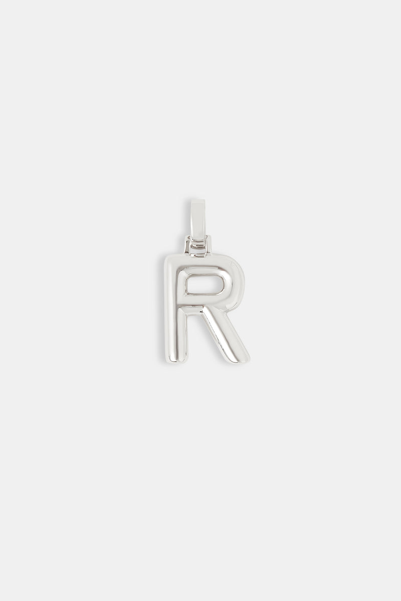 Mini Polished Balloon Letter Pendant - 20mm