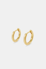 Polished Huggies Earrings - Gold